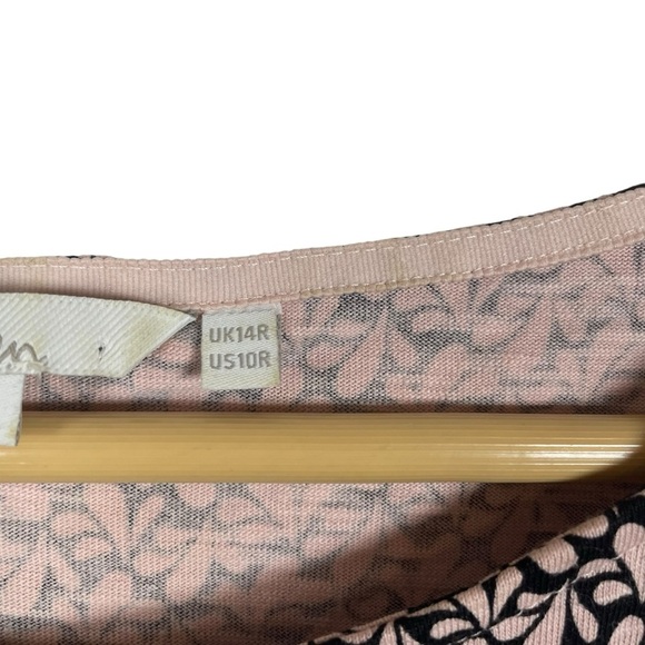 Boden Women’s Florrie Jersey Floral Dress in Dusty Pink/Black Size 10 - Picture 10 of 13
